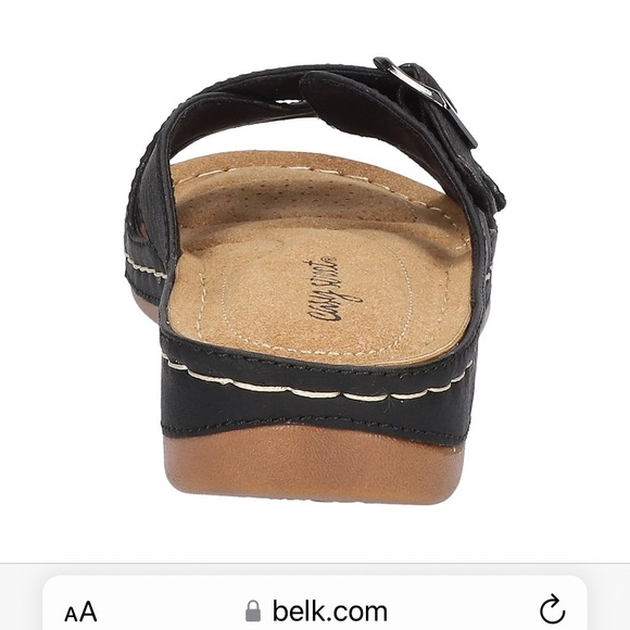 Cullula Sandals by Easy Street, w/ Adjustable Buckle, Comfort Design, 7.5 Wide - Picture 6 of 9